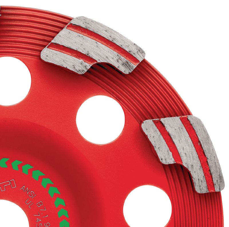 Diamantový brúsny hrniec SPX Abrasive (na DG/DGH 150) Jedinečný diamantový brúsny hrniec pre diamantovú brúsku DG/DGH 150 – pre brúsenie čerstvého a abrazívneho betónu
