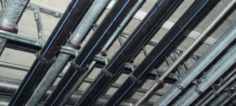 HAC-T štandardný kotevný nosník Zúbkované kanály upevňovacej lišty v štandardných veľkostiach a dĺžkach so schváleniami potrebnými pre 3D zaťaženie