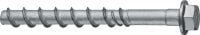 Kotviaca skrutka HUS4-HF Extra prémiová kotviaca skrutka pre rýchle a úsporné pripevnenie k betónu (viacvrstvová ochrana proti korózii, šesťhranná hlava)